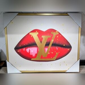 Large Louis Vuitton Painting Framed Canvas